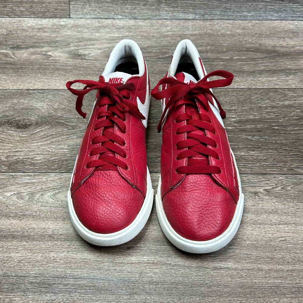 Nike Blazer Low PRM Womens 9.5 Red Sail Basketball Sneakers Gym Tennis Shoes - Picture 3 of 13
